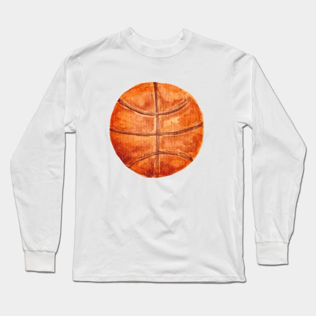 basketball Long Sleeve T-Shirt by lisenok